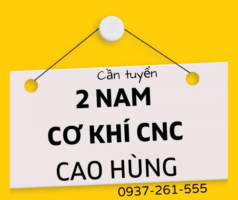 Tuyển lao động tay nghề cnc 